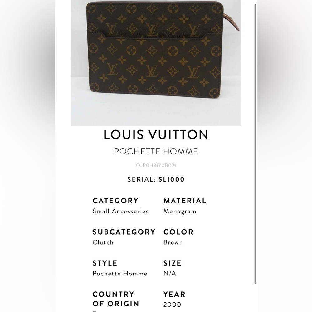 Louis Vuitton Pochette Homme